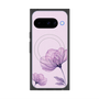 プレミアムスクエアケース with Pixelsnap［ Natural Flower - Purple ］