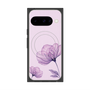 プレミアムスクエアケース with Pixelsnap［ Natural Flower - Purple ］