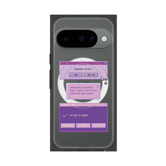 プレミアムスクエアケース with Pixelsnap［ I'm NOT A ROBBOT! ］
