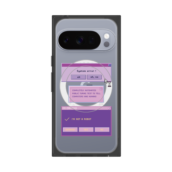 プレミアムスクエアケース with Pixelsnap［ I'm NOT A ROBBOT! ］