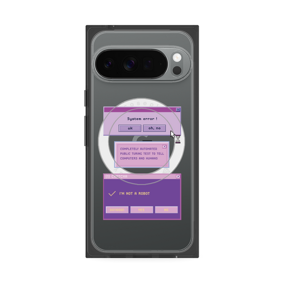 プレミアムスクエアケース with Pixelsnap［ I'm NOT A ROBBOT! ］