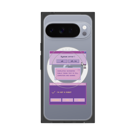 プレミアムスクエアケース with Pixelsnap［ I'm NOT A ROBBOT! ］