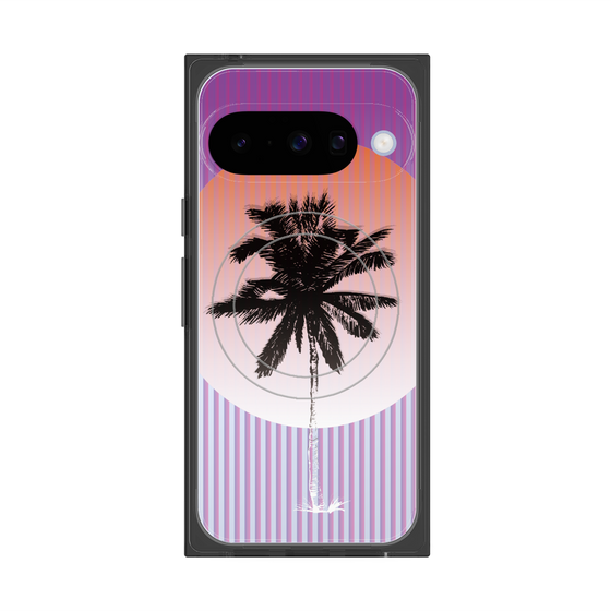 プレミアムスクエアケース with Pixelsnap［ Palm Tree ］