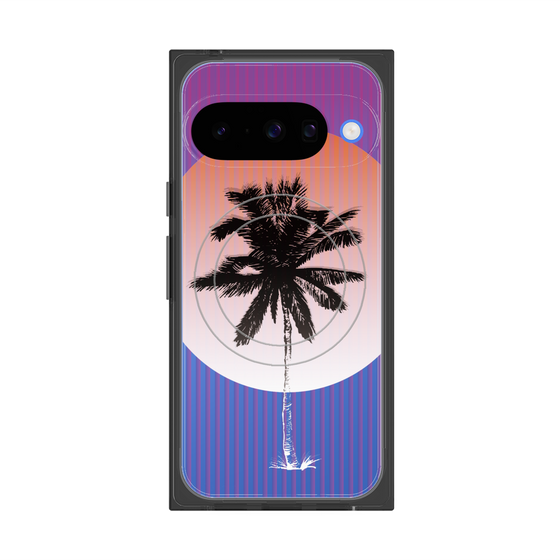 プレミアムスクエアケース with Pixelsnap［ Palm Tree ］