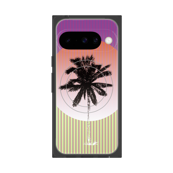 プレミアムスクエアケース with Pixelsnap［ Palm Tree ］