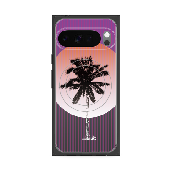 プレミアムスクエアケース with Pixelsnap［ Palm Tree ］