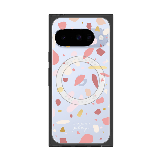 プレミアムスクエアケース with Pixelsnap［ Pink pieces ］