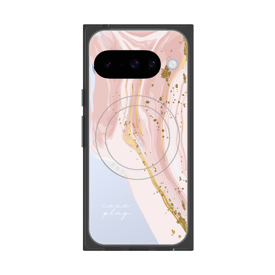 プレミアムスクエアケース with Pixelsnap［ Melting pink ］