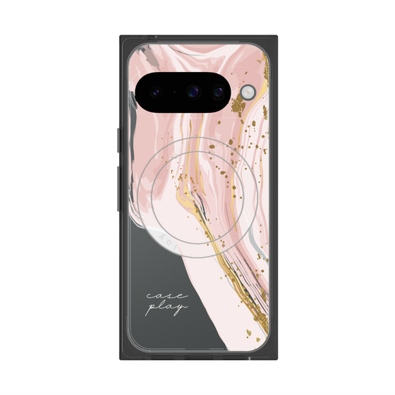プレミアムスクエアケース with Pixelsnap［ Melting pink ］