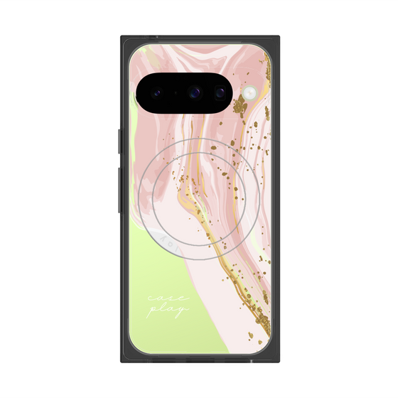 プレミアムスクエアケース with Pixelsnap［ Melting pink ］