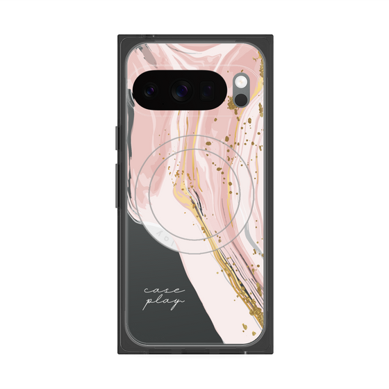 プレミアムスクエアケース with Pixelsnap［ Melting pink ］