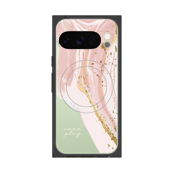 プレミアムスクエアケース with Pixelsnap［ Melting pink ］