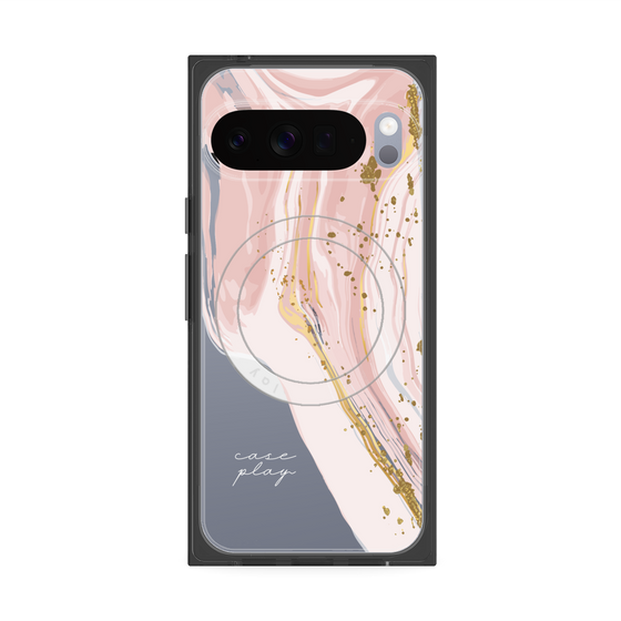 プレミアムスクエアケース with Pixelsnap［ Melting pink ］
