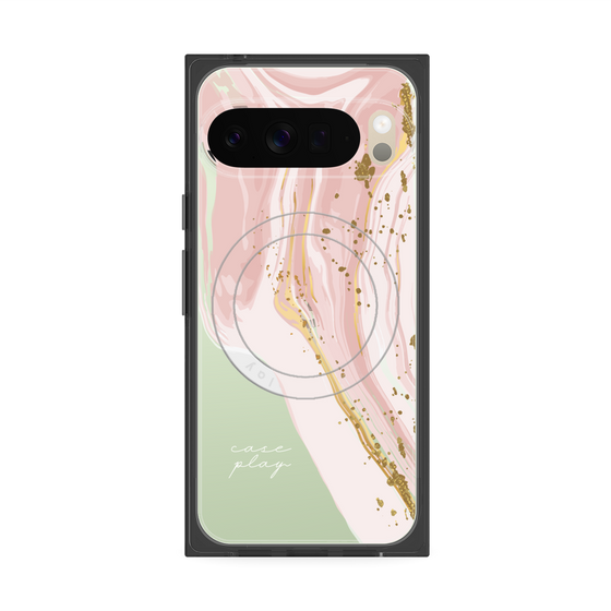 プレミアムスクエアケース with Pixelsnap［ Melting pink ］