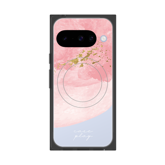 プレミアムスクエアケース with Pixelsnap［ pink layered ］