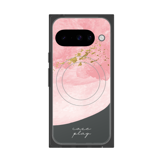 プレミアムスクエアケース with Pixelsnap［ pink layered ］