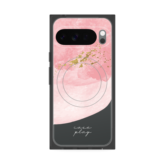 プレミアムスクエアケース with Pixelsnap［ pink layered ］