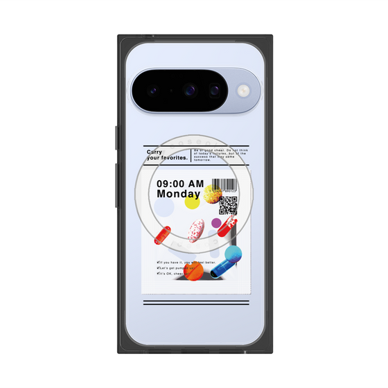 プレミアムスクエアケース with Pixelsnap［ 9:00 AM Monday ］