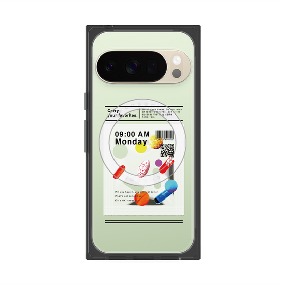 プレミアムスクエアケース with Pixelsnap［ 9:00 AM Monday ］