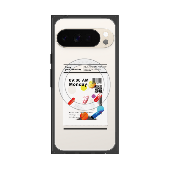 プレミアムスクエアケース with Pixelsnap［ 9:00 AM Monday ］