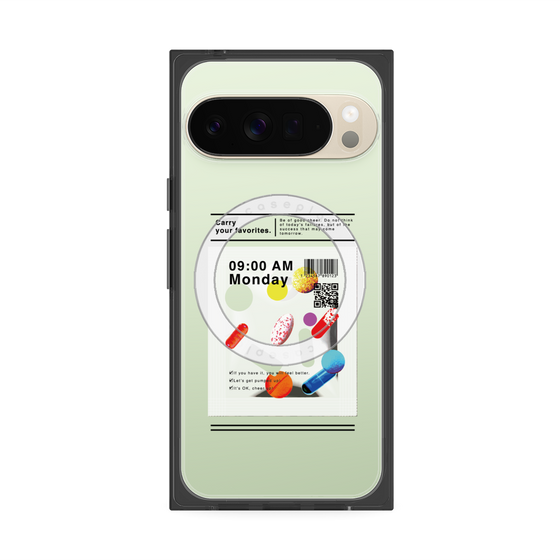 プレミアムスクエアケース with Pixelsnap［ 9:00 AM Monday ］
