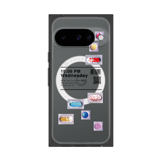 プレミアムスクエアケース with Pixelsnap［ 10:00 PM Wednesday ］