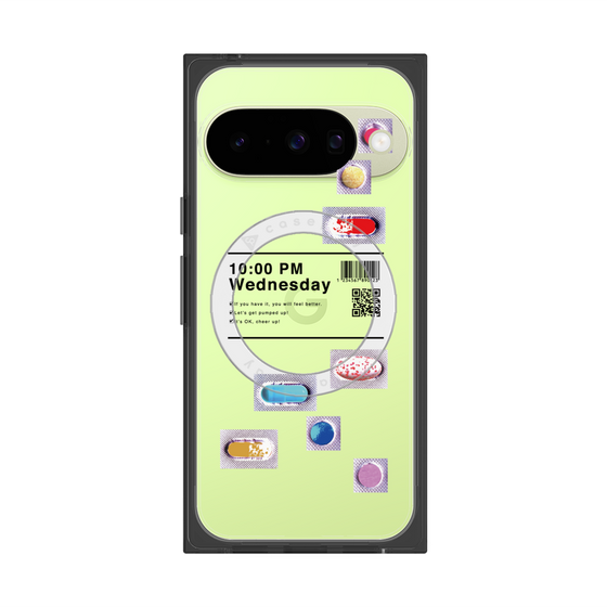 プレミアムスクエアケース with Pixelsnap［ 10:00 PM Wednesday ］
