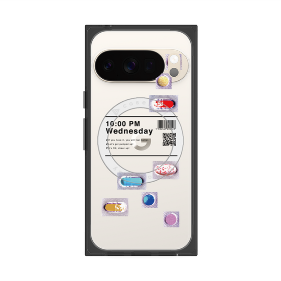 プレミアムスクエアケース with Pixelsnap［ 10:00 PM Wednesday ］