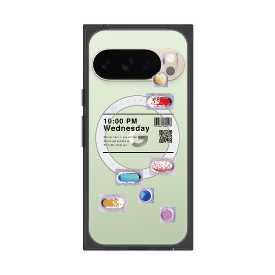プレミアムスクエアケース with Pixelsnap［ 10:00 PM Wednesday ］