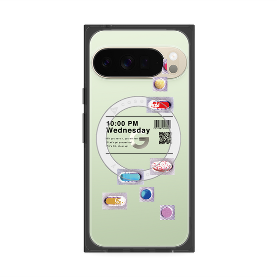 プレミアムスクエアケース with Pixelsnap［ 10:00 PM Wednesday ］