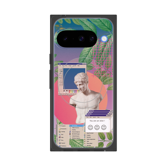 プレミアムスクエアケース with Pixelsnap［ vapor wave ］