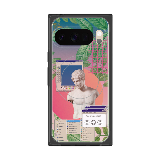 プレミアムスクエアケース with Pixelsnap［ vapor wave ］