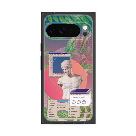 プレミアムスクエアケース with Pixelsnap［ vapor wave ］