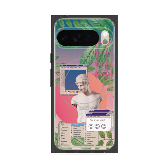プレミアムスクエアケース with Pixelsnap［ vapor wave ］