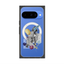 プレミアムスクエアケース with Pixelsnap［ Cool and languid Dull blue ］