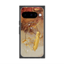 プレミアムスクエアケース with Pixelsnap［ Marble Nuance Painting Brown ］
