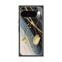 プレミアムスクエアケース with Pixelsnap［ Marble Nuance Painting Black ］