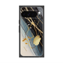 プレミアムスクエアケース with Pixelsnap［ Marble Nuance Painting Black ］