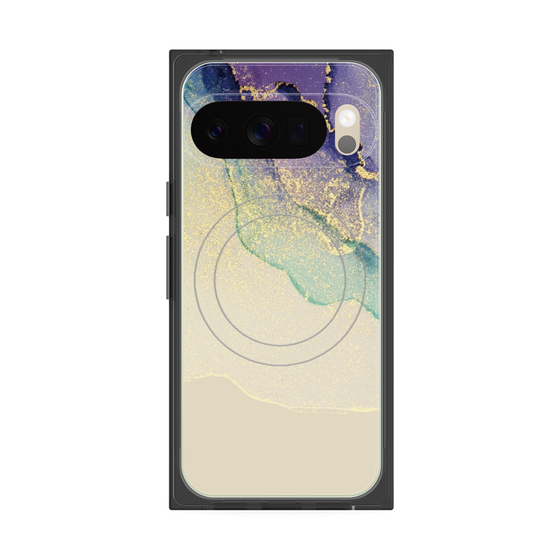 プレミアムスクエアケース with Pixelsnap［ Marble Purple ］