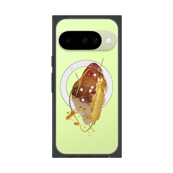 プレミアムスクエアケース with Pixelsnap［ Nuance Painting Brown ］
