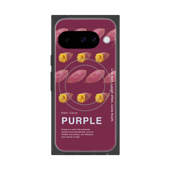 プレミアムスクエアケース with Pixelsnap［ PURPLE-Sweet potato ］