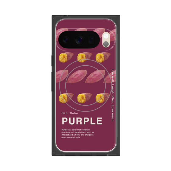 プレミアムスクエアケース with Pixelsnap［ PURPLE-Sweet potato ］