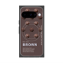 プレミアムスクエアケース with Pixelsnap［ BROWN-Chocolate ］