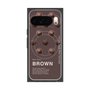 プレミアムスクエアケース with Pixelsnap［ BROWN-Chocolate ］