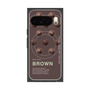 プレミアムスクエアケース with Pixelsnap［ BROWN-Chocolate ］