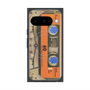 プレミアムスクエアケース with Pixelsnap［ RETORO CASSETTE TAPE - Skeleton Orange ］