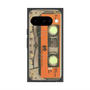 プレミアムスクエアケース with Pixelsnap［ RETORO CASSETTE TAPE - Skeleton Orange ］