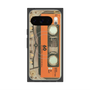 プレミアムスクエアケース with Pixelsnap［ RETORO CASSETTE TAPE - Skeleton Orange ］