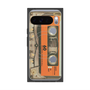 プレミアムスクエアケース with Pixelsnap［ RETORO CASSETTE TAPE - Skeleton Orange ］