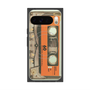 プレミアムスクエアケース with Pixelsnap［ RETORO CASSETTE TAPE - Skeleton Orange ］